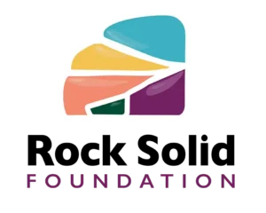 Rock Solid Logo Square (Black and Purple) - Atalie Snyder